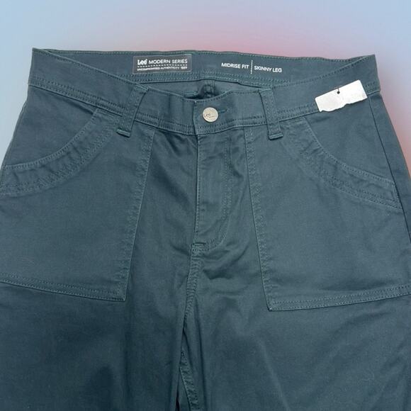 LEE Women’s 10 Green MIDRISE SKINNY FIT Pant - Picture 1 of 4